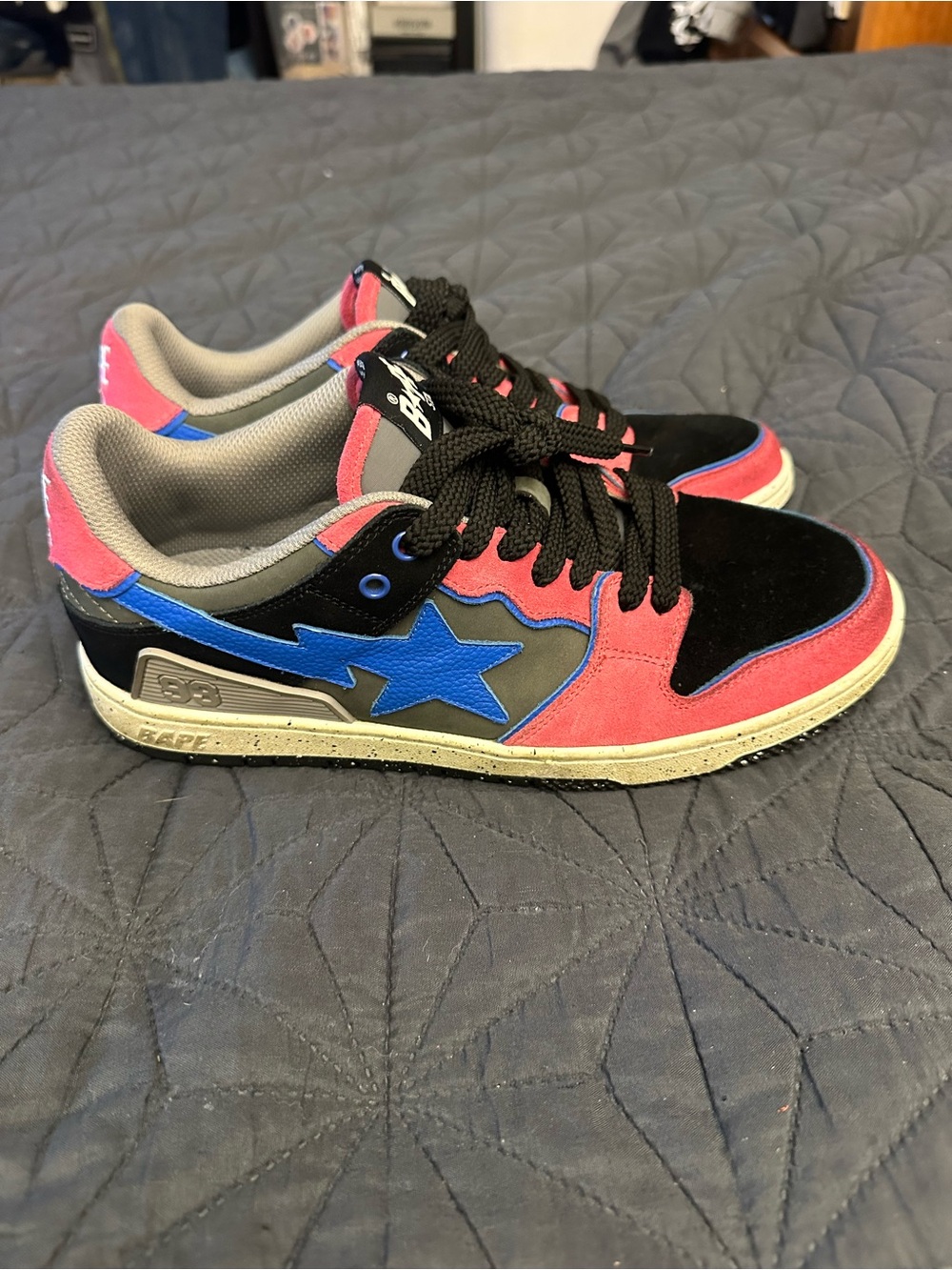 A Bathing Ape Bape Sk8 Sta #1 M2 - Size 10 PINK